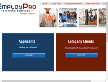 Tablet Screenshot of employpro.com